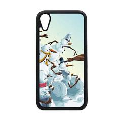 Capa de Natal com boneco de neve para iPhone XR para proteção de telefone da Apple