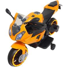 Mini Moto Elétrica Triciclo Criança Infantil Bateria 6V Luz Som Brinqway Bw-127 Bivolt