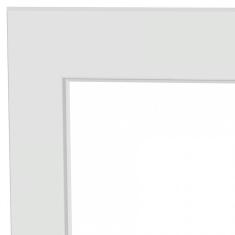 Guarnição de Alumínio 215x85cm para Porta Lambri Lucasa Alumínios Branco