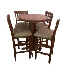 Conjunto Bistrô Com 4 Banquetas Mn Creme