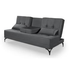 Sofá Cama Solteiro Colorado Reclinável 3 Posições Tecido Suede