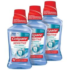 Kit C/ 3 Enxaguante Bucal Colgate Sensitive Pro-Alívio 250ml