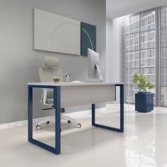 Mesa Madeira 1200cm X 600cm M120/60p25tub Cinza/Azul Delrei