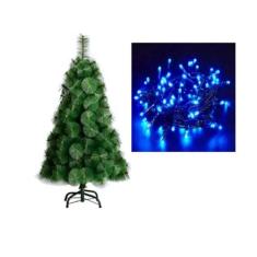 Arvore de Natal Pinheiro 2,10 metros 300 galhos com pisca-pisca - stor