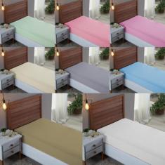 Lençol Solteiro 300 Fios Percal 100% Algodão com Elástico Avulso 01 Pe