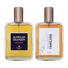 Kit Perfume - Almíscar Selvagem + Patchouli Timeless 100ml - Essência 