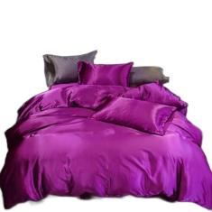 Jogo De Cama Casal King Cetim 7 Pç Completo Pink C/ Graffiti - Casa Da