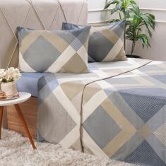 Jogo de Cama Queen Cotton Touch 4 Peças 158x198x35cm