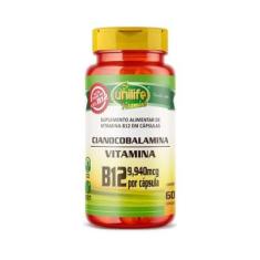 Vitamina B12 Cianocobalamina 60 Cápsulas Unilife-Unissex