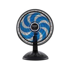 Ventilador de Mesa Super Turbo 8 Pás Mondial VTX-40-CRYSTAL, Preto e A