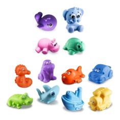 12 Brinquedos Em Vinil Mordedor Macio Bebê Partir +3 Meses