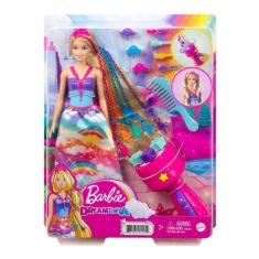 Boneca Barbie Tranças Mágicas 30cm Dreamtopia - Mattel Gtg00