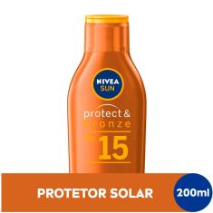 Protetor Solar Corporal Nivea Sun Protect & Bronze FPS 15 com 200ml 200ml