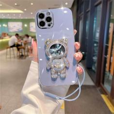 Capa de suporte de astronauta com areia movediça para Samsung Galaxy A13 A14 A54 A04 4G A53 A73 A33 A52S A23 A22 A32 Capa de silicone, estilo 2, para Samsung A13 (4G)