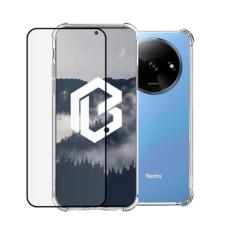 Kit Capa Anti Impacto e Película De Vidro 3D Para Redmi A3