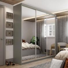 Guarda-roupa Casal 100% Mdf Bp com 3 Portas de Espelho Geneve Urbi