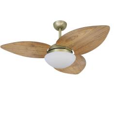 Ventilador de Teto Dormamu Gold 3 Pás Rádica Freijó 127V com Controle