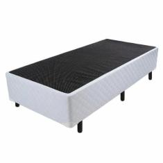 Cama Base Solteiro Poliester 78X188cm - Genki Kenko, Branco