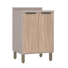 Balcão de Cozinha com Tampo 60 cm 2 Portas Stylo Luciane Móveis - Luci