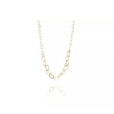 Tornozeleira com Corrente de Corações Pequenos Folheado em Ouro 18k - 