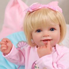 Boneca Reborn BABESIDE Lifelike Girl 50 cm com kit de alimentação