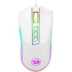 Mouse Gamer Redragon Cobra, RGB, 7 Botões, 10000DPI, Lunar White