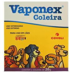 Coleira Antipulgas e Carrapatos Vaponex Coveli 20 gr - Coveli