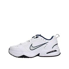Nike Tênis masculino Air Monarch IV Cross Trainer, Branco/prata metálica., 42