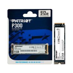 Ssd 512gb Patriot P300, M.2 2280 Pcie 3x4 Nvme 1.3, Leitura 1700mb/s, Grav. 1200mb/s - P300p512gm28
