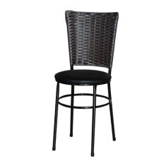 Cadeira Para Cozinha Preta Hawai Café - Lamar Design, Preto