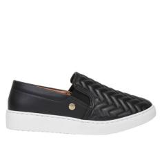 Tênis Slip On Feminino Dia a Dia Vizzano 1214.1010 , Preto, 35