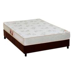 Cama Box Casal: Colchão Espuma Castor D33 Sleep Max Relax + Base CRC S