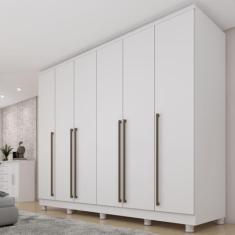 Guarda Roupa Casal 6 Portas 8 Gavetas com Pés 270cm Portugal Yescasa