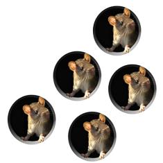 MOOKEENONE 5X Wall Stickers Realistic Wallpaper 3D Mouse Sticker Mouse in A Hole
