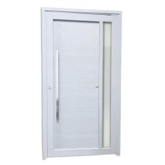 Porta de PVC Pivotante 216x130cm Visione Tecplus100 Brimak Branco