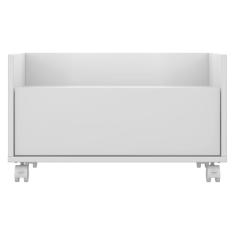 Mesa de Cabeceira 60 Cm com Rodízios Multimóveis Branca