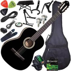Kit Violão Eletroacústico Completo Acessórios N14 Giannini