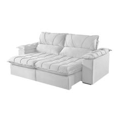 Sofá 5 Lugares Retrátil E Reclinável Martins M-178 Veludo Cinza