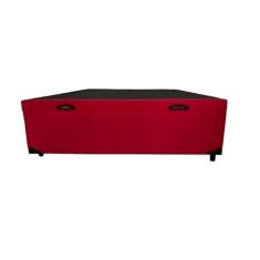 Cama Box Baú Casal Suede Vermelho