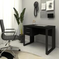 Escrivaninha Industrial com 2 Gavetas e Pés em Metal 90cm - F5 Office 