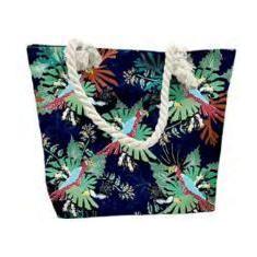 Bolsa Grande Para Praia E Piscina Em Tecido E Alça De Corda - Becky, A