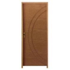 Kit Porta de Madeira Semi-Oca Concept 11 Rodam Padrão Imbuia - Lado Di