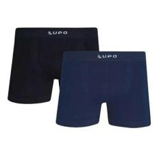 Kit 2 Cuecas Boxer Lupo Basic Microfibra Sem Costura Box 436, G, Sorti