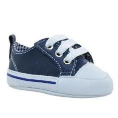 Sapatinho de Bebê Bicho de Pé - Sapatênis Masculino c/ ilhós e Atacado