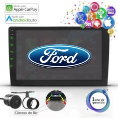 Central Multimidia 9 Pol Apple Carplay Android Auto Bt Ford - First Op