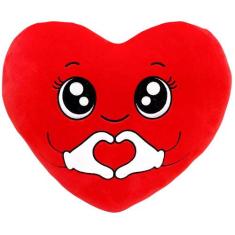 Pelúcia Amigo do Coração Grande 40cm Bordado Super Fofa Dm Toys