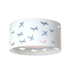 Luminária infantil plafon aviões duplo azul bebê 30x16 - TOM LUZ, Bivo