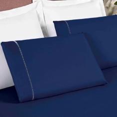 Kit Lençol Casal 4 Peças Algodão 400 Fios Toque Confortavel - Gaby Enx