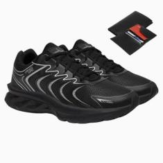 Tênis Masculino Esportivo Caminhada Academia Corrida Dia a Dia + Carteira-Masculino