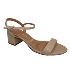 Sandalia Feminina Salto Médio Conforto 6428.104-Feminino